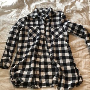 Flannel tunic